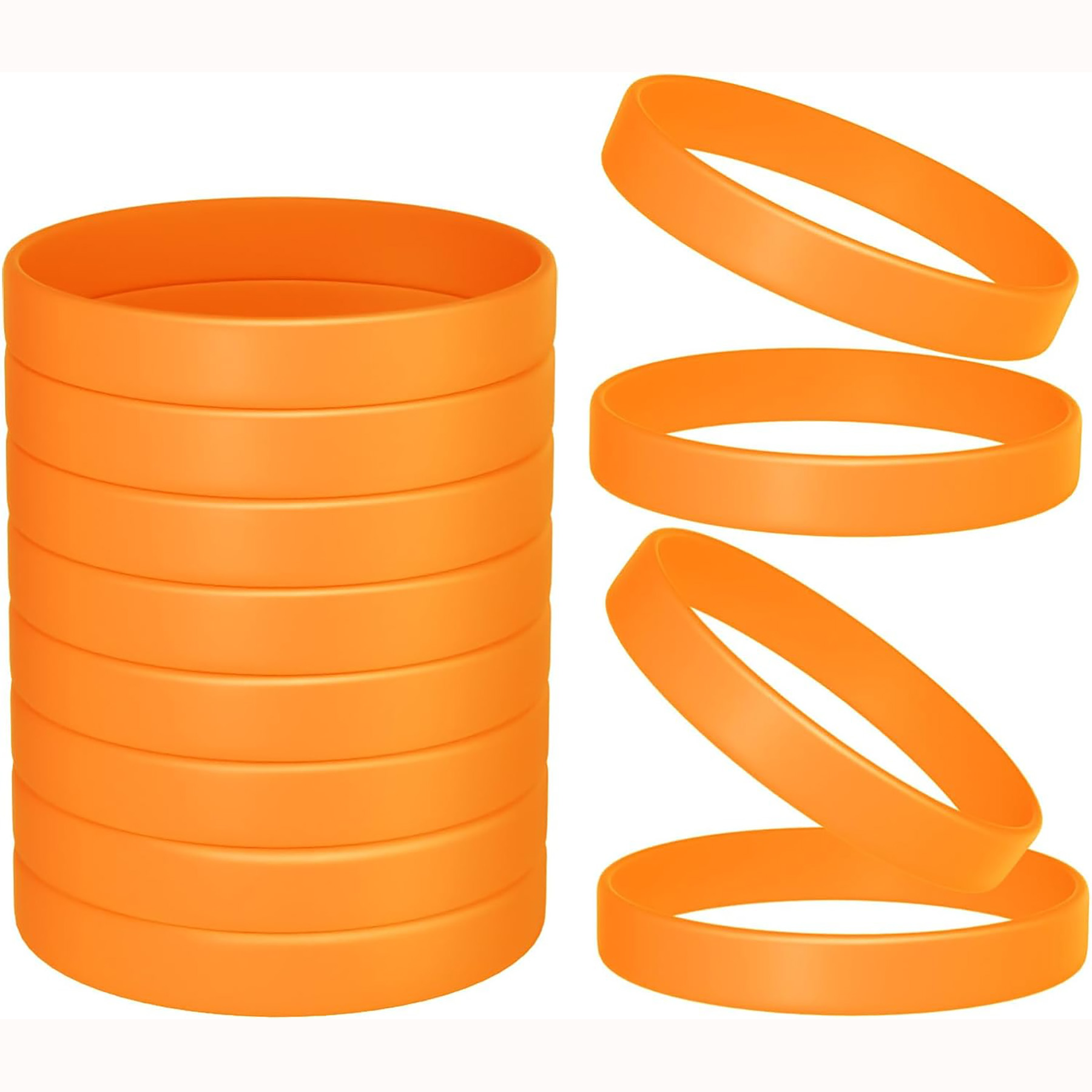 Color Blank Rubber Wristbands 15
