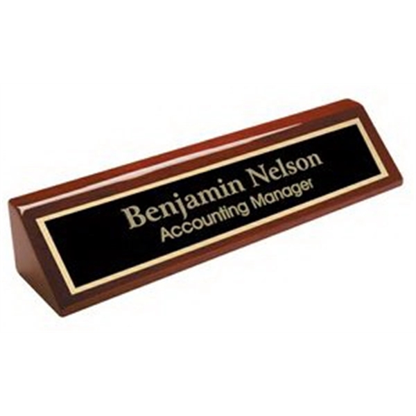 10" Red Piano Finish Desk Wedge 1