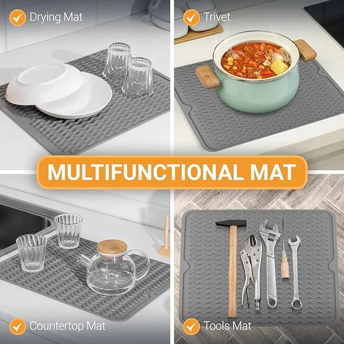 Silicone Dish Drying Mat for Multiple Usage 8