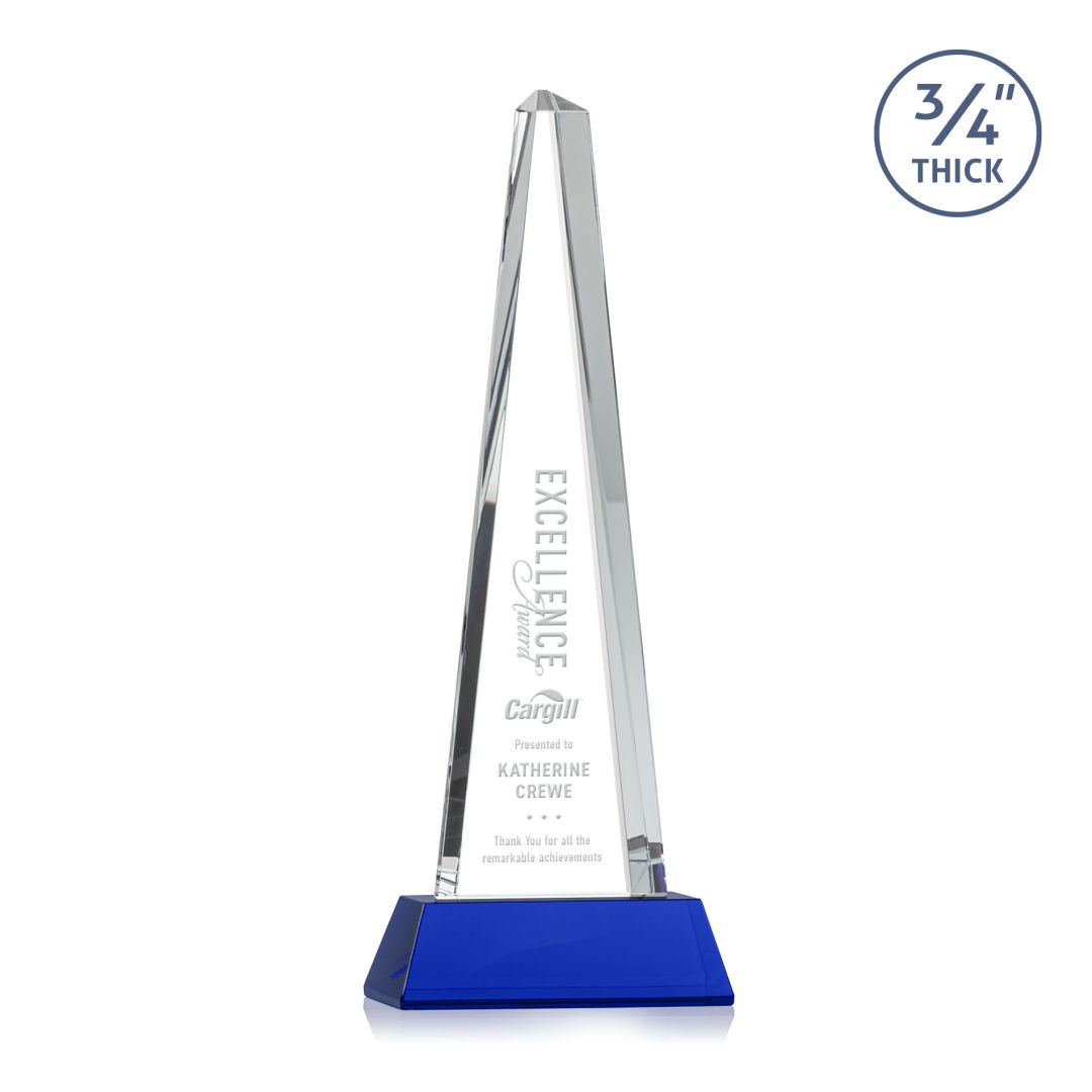 Majestic Tower Award on Newhaven Base - Blue 7