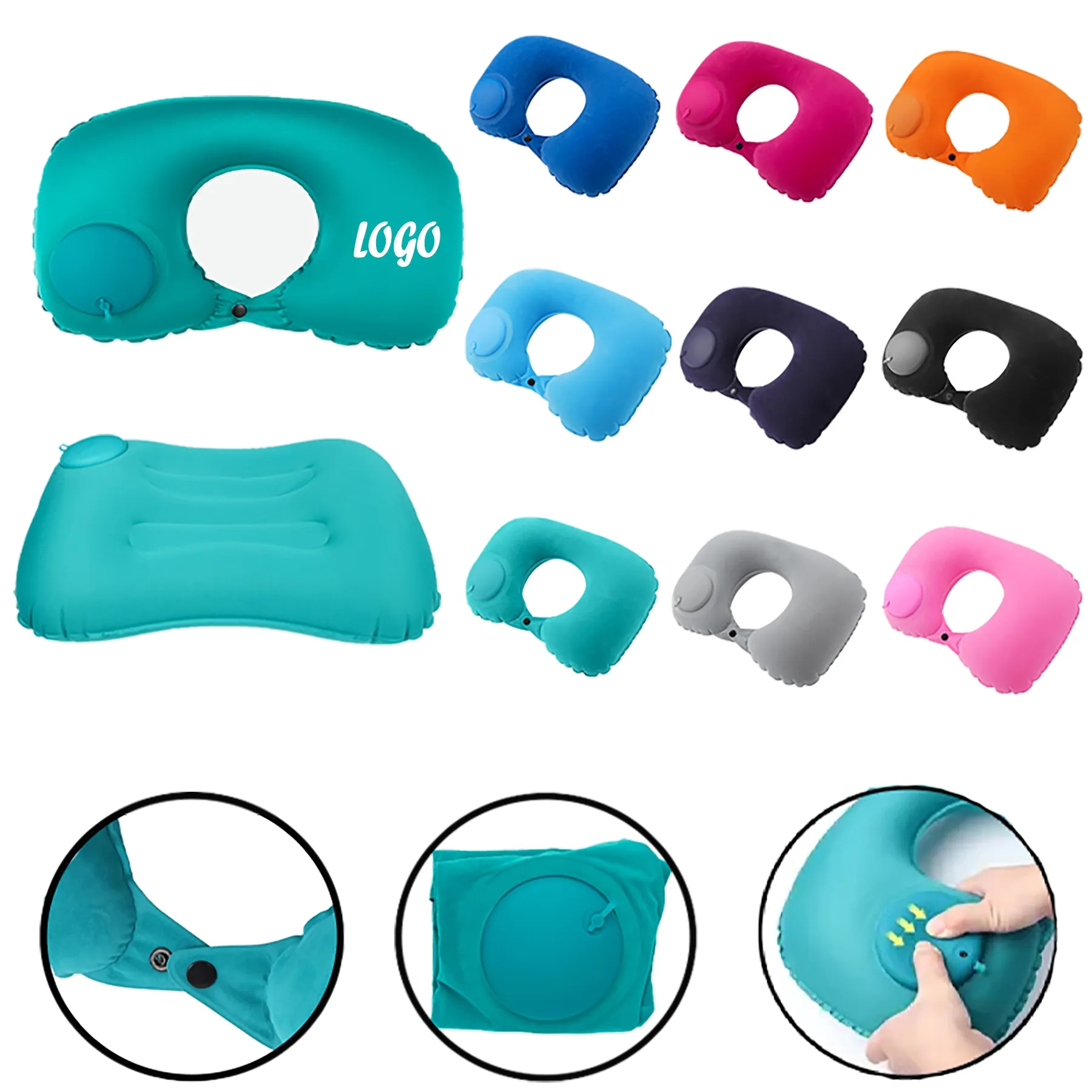 Inflatable Travel Neck Pillow with Easy Inflation 5