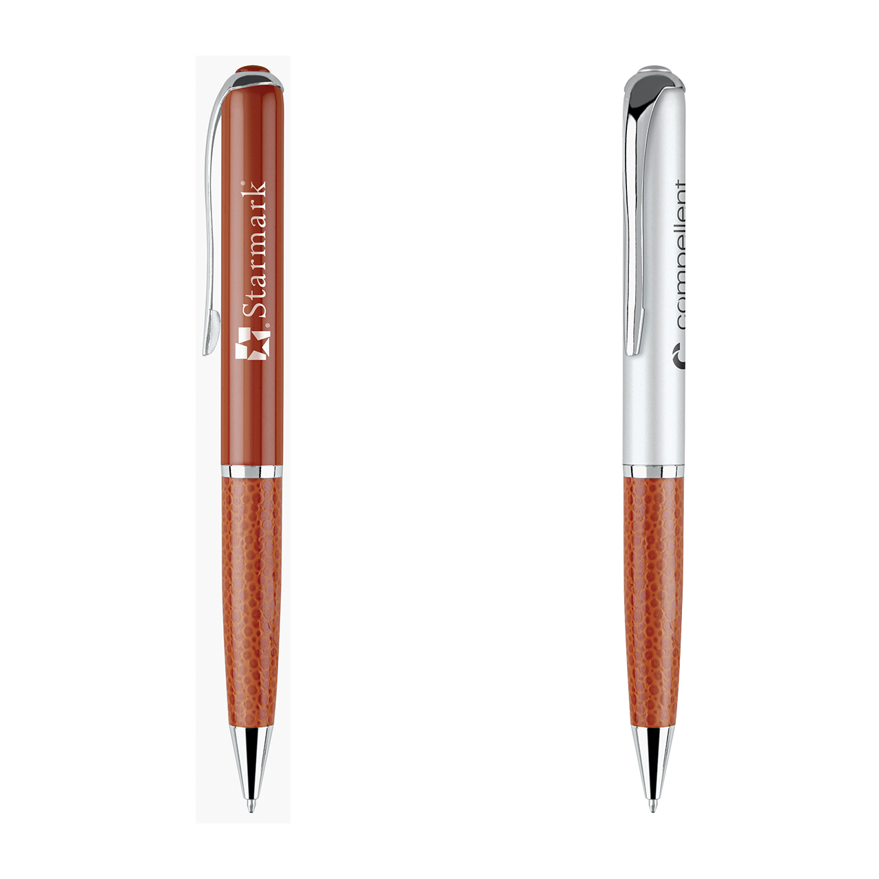 Castor Twist Action Pen with Leatherette Grip 5