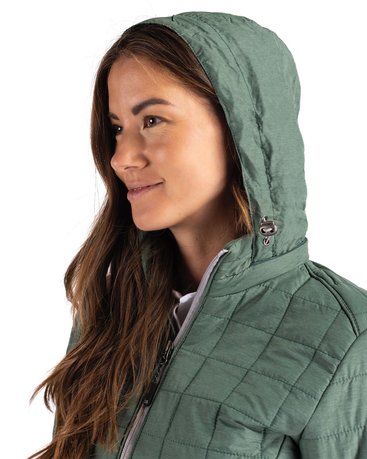 Cutter & Buck Rainier Recycled Insulated Puffer Womens Full Zip Jacket 63