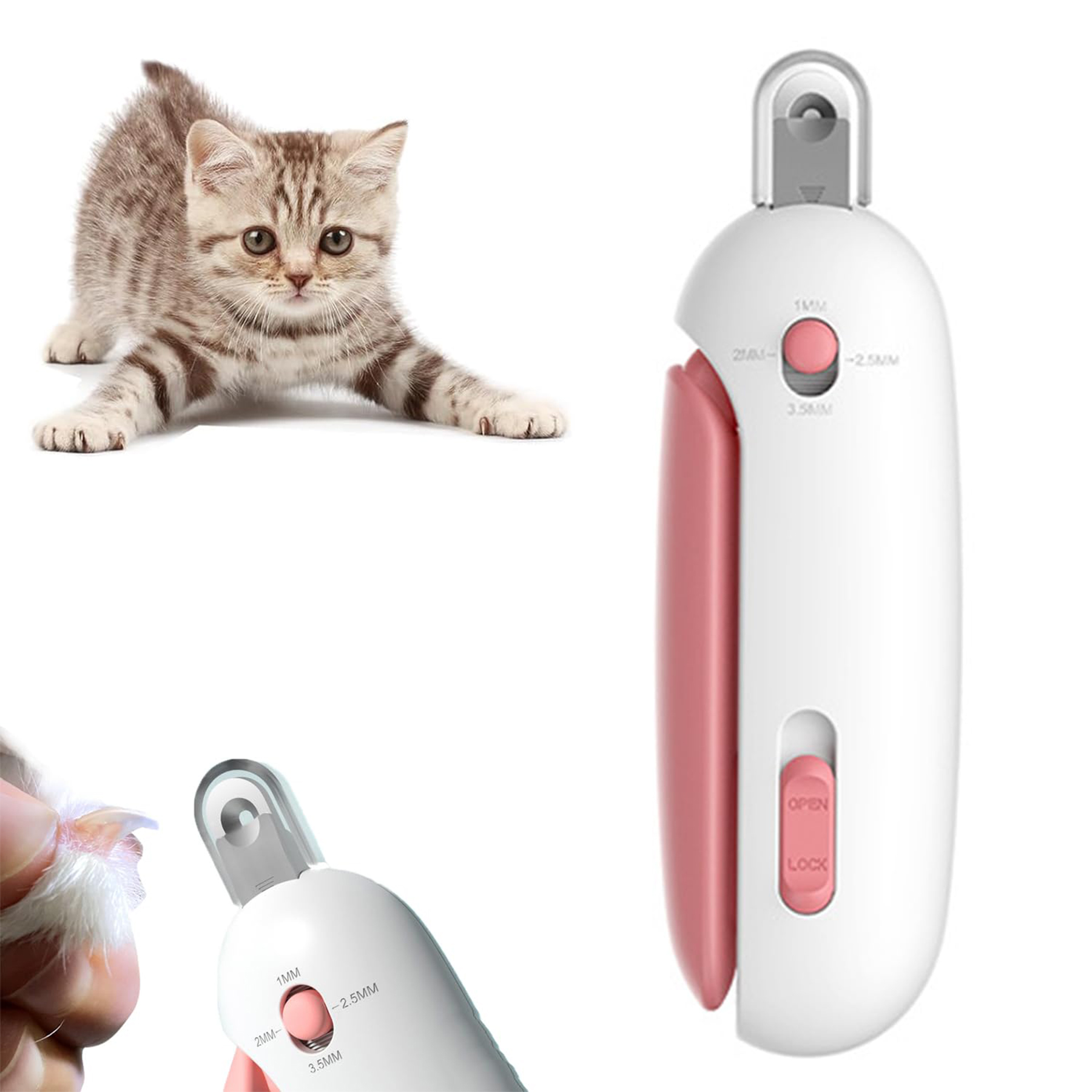 Cat Nail Clippers with Adjustable Aperture 2