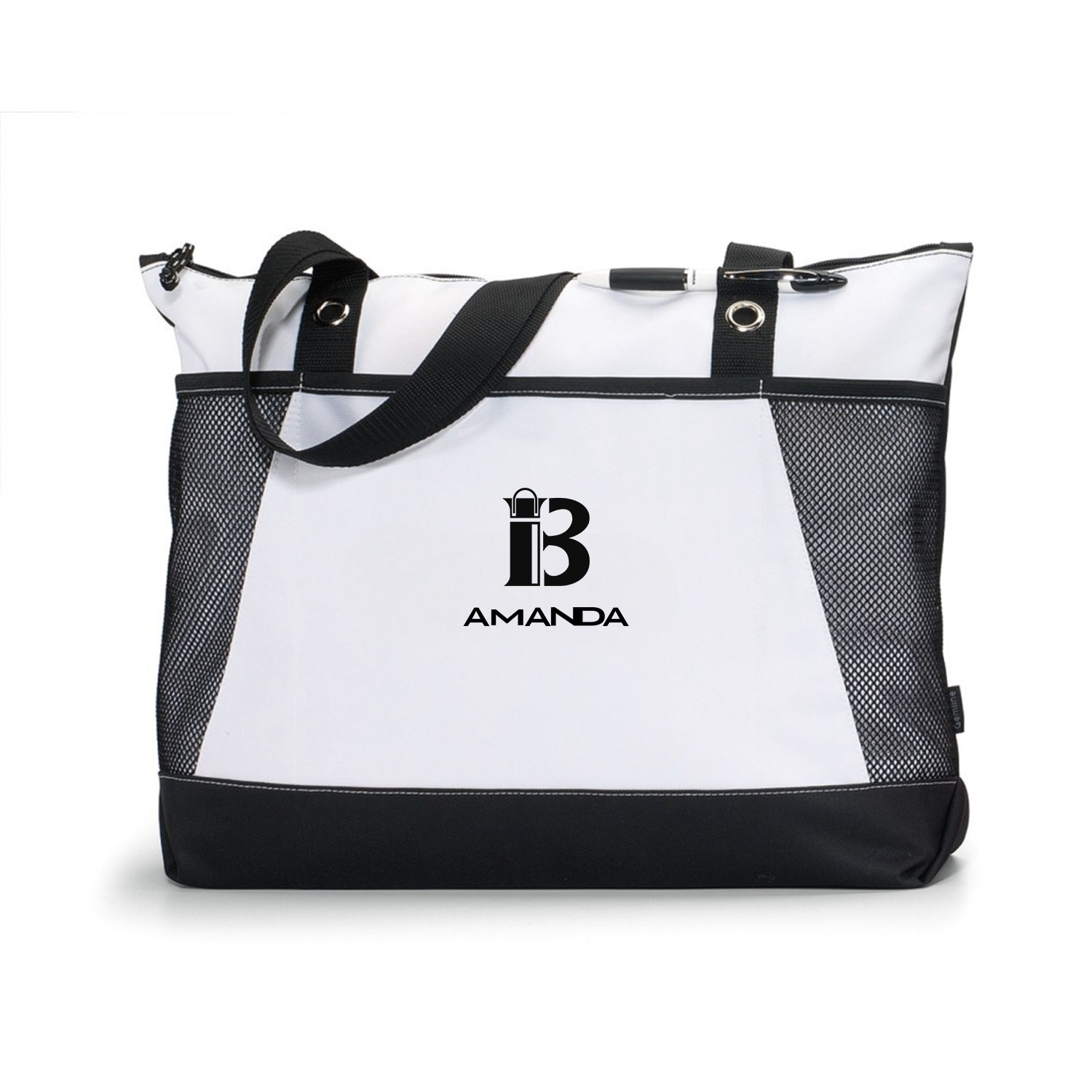 Custom Large Daily Reusable Mesh Oxford Venture Tote bag 6