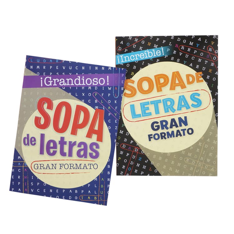 Spanish Word Search Books Large Format - 80 Pages Two Titles