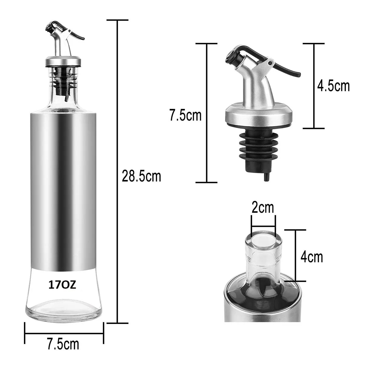 17 Oz Olive Oil Dispenser Bottle For Kitchen 2