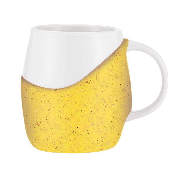 14 oz Rotunda with Glitter Band Mug 3
