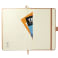 FSC® Mix 5.5" x 8.5" Recycled Leather Bound Journa 48