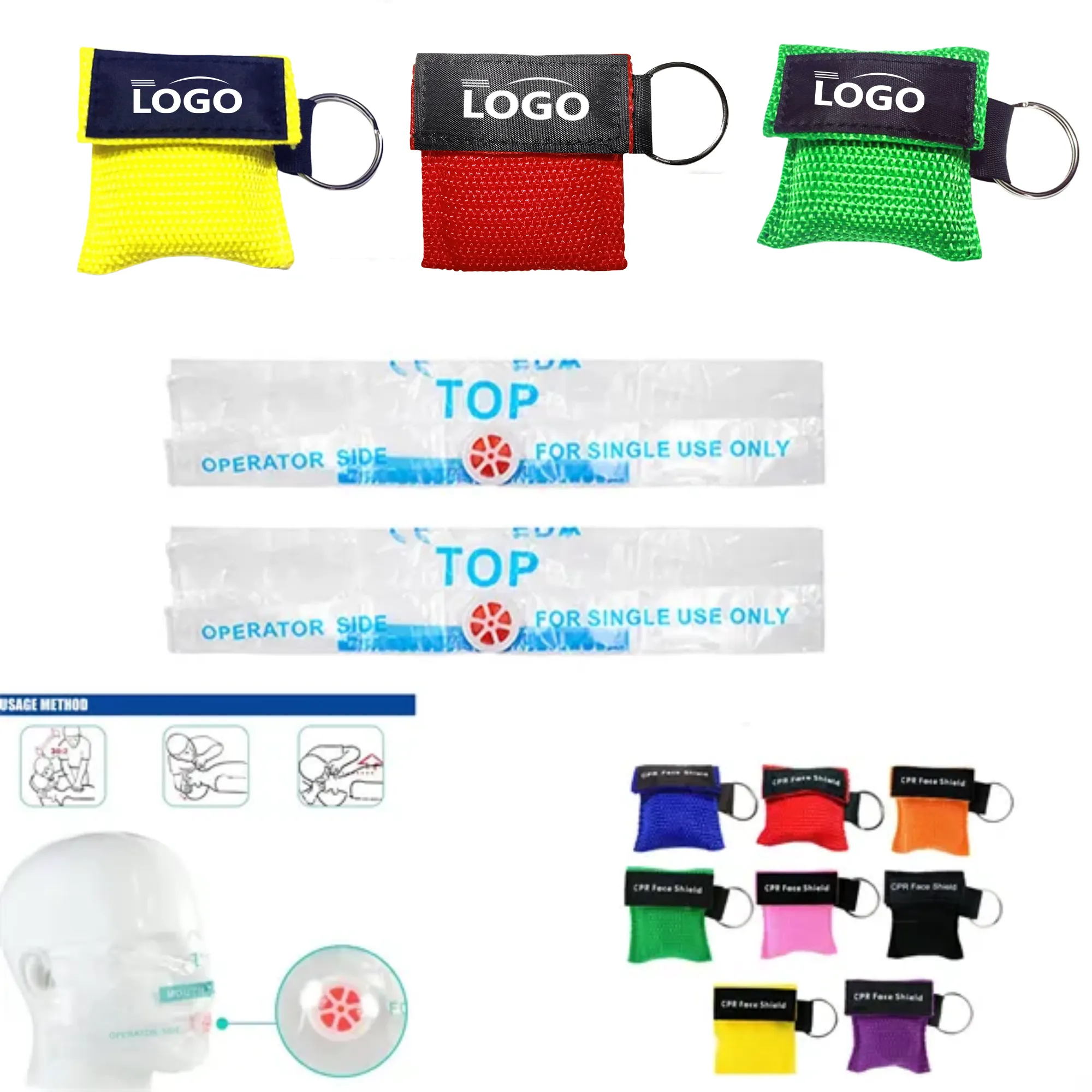 CPR Face Shield Mask Keychain 1