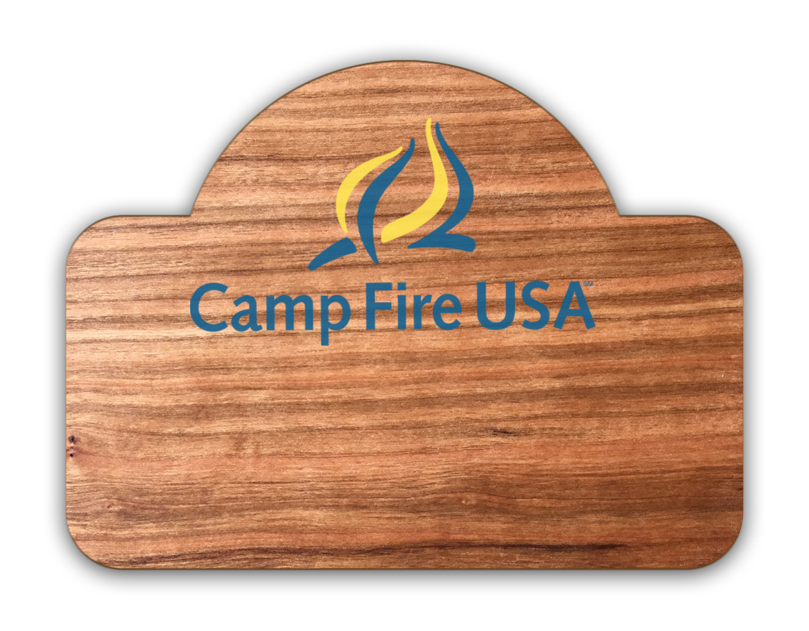 Wood Badge Full Color Sublimated Imprint (6-10 Sq. Inches)