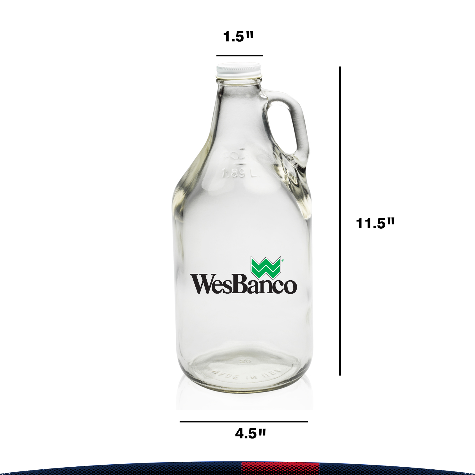 64 oz. Snol Clear Beer Glasses 5