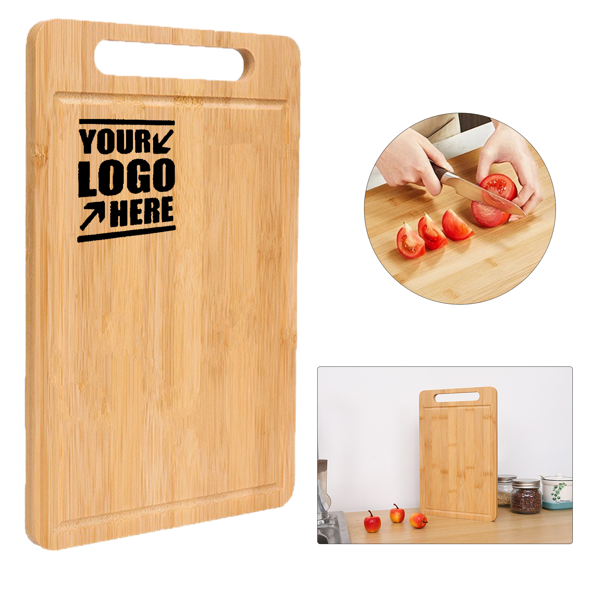 Wooden Kitchen Cutting Board With Handle 1