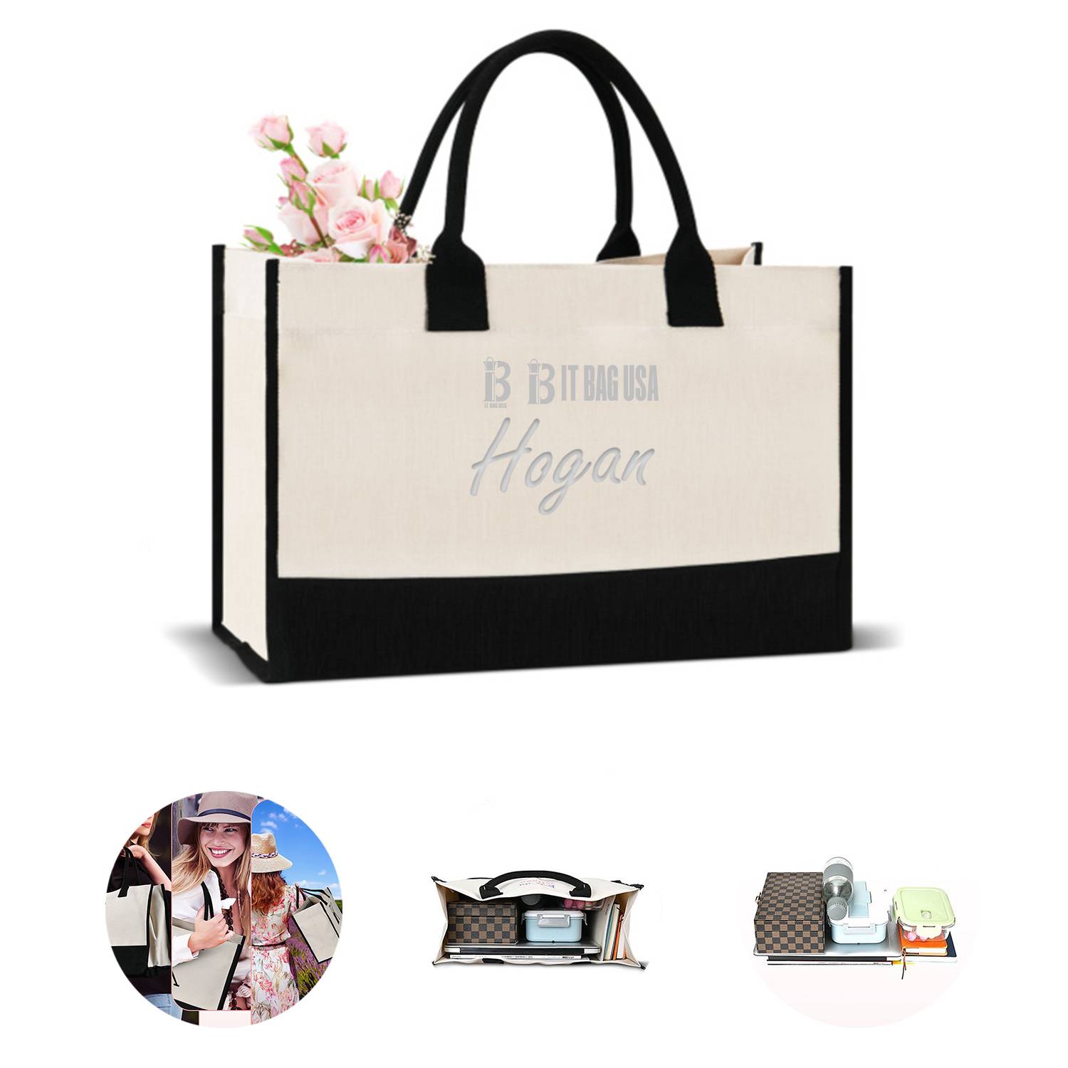 Alphabet Gift Tote Bag Everyday Travel Ladies Tote 3
