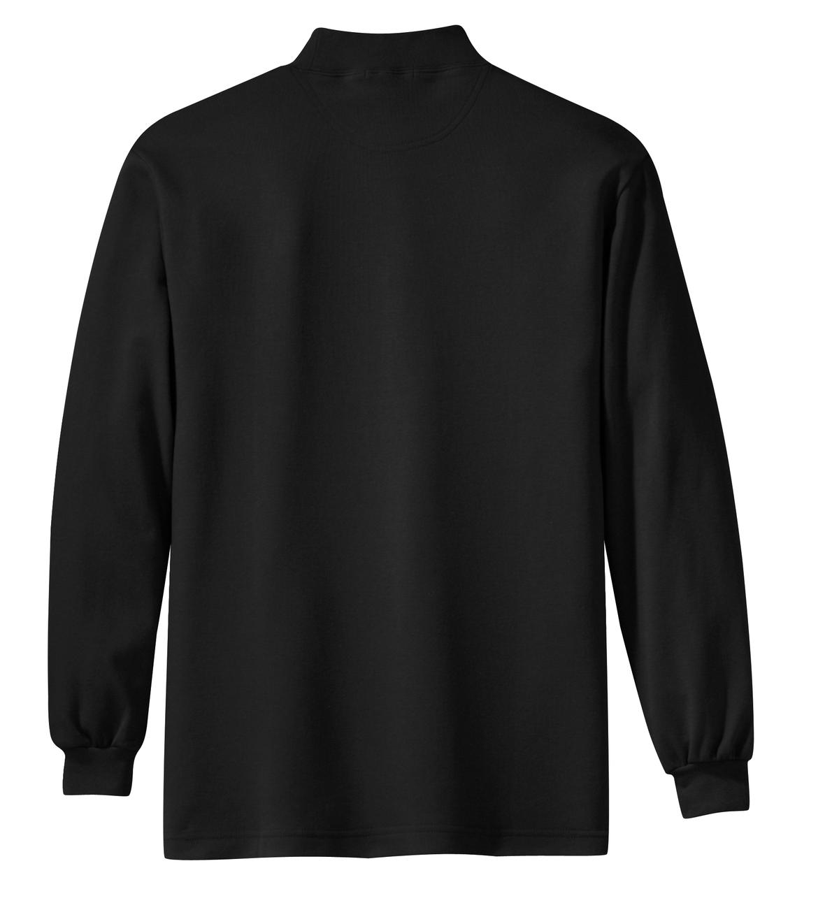 Interlock Knit Mock Turtleneck