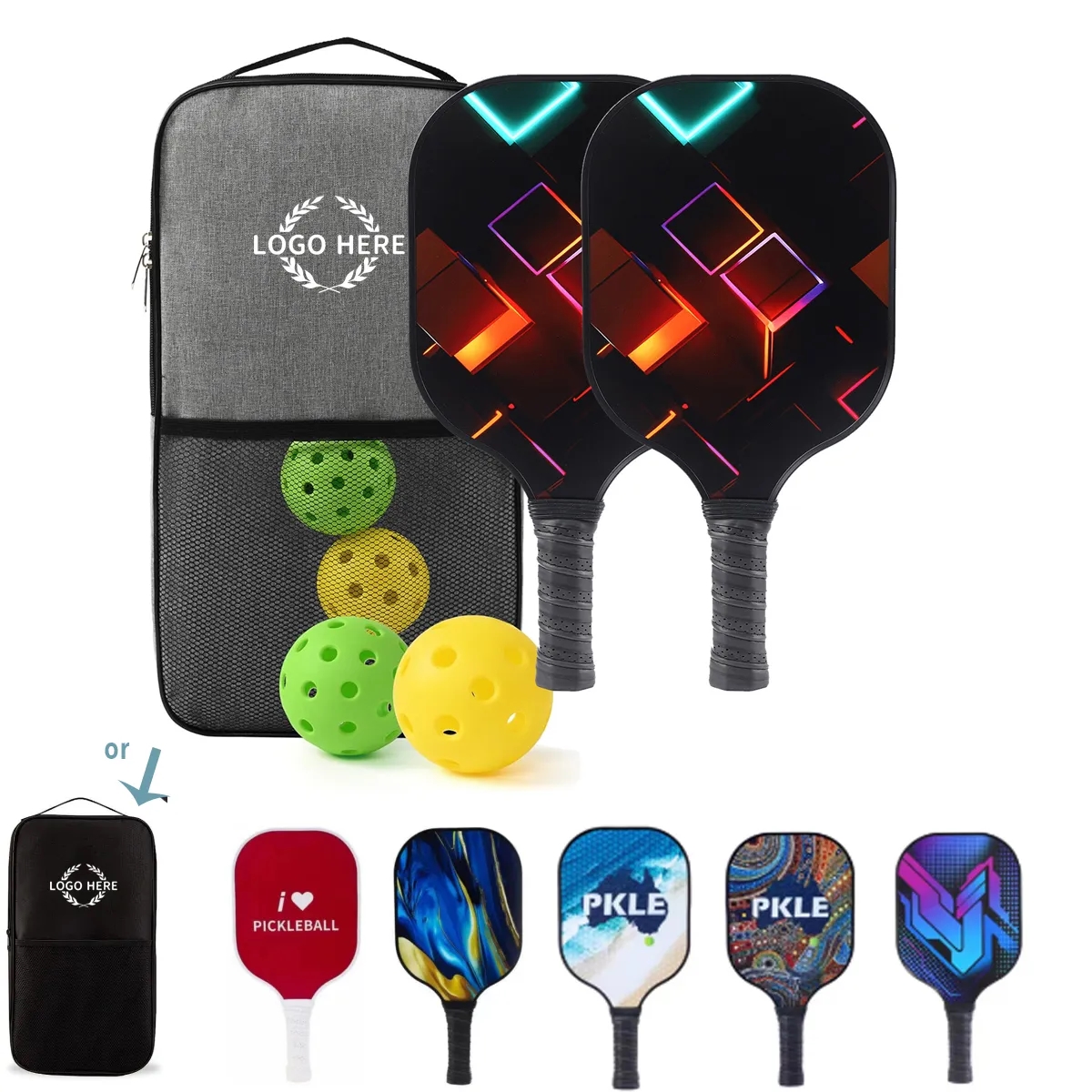 Fiberglass Pickleball Paddles Set 1