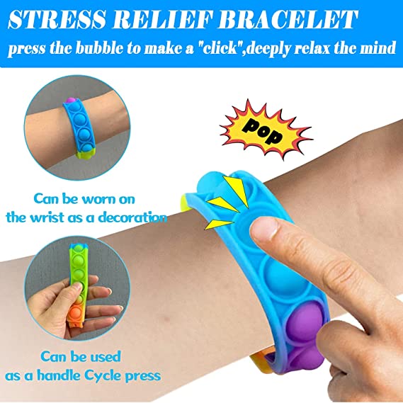 Tomoin Portable Pop Bracelet Wristband Fidget Toy / Buckle 11