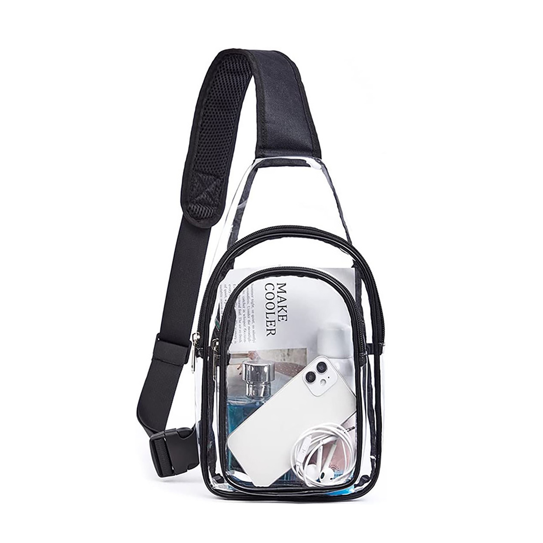 Transparent Shoulder Backpack With Adjustable Strap 2