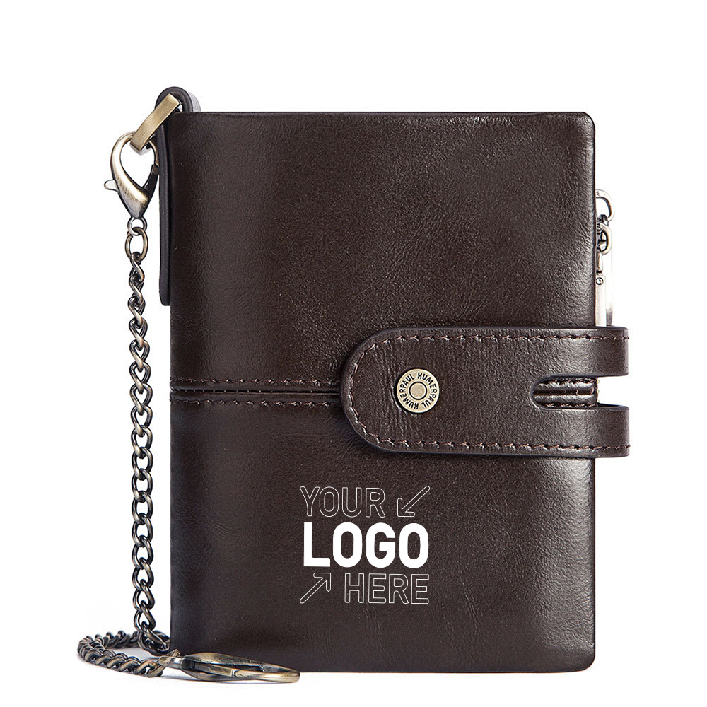 Anti Theft Genuine Leather Mens Wallet 7