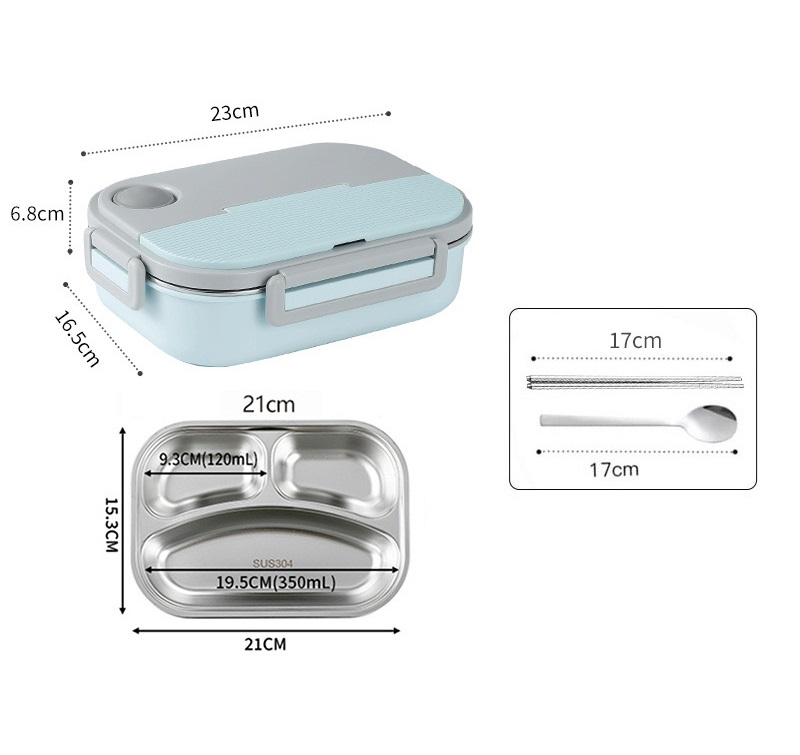 Divided Lunch Box Portable Warmer 1