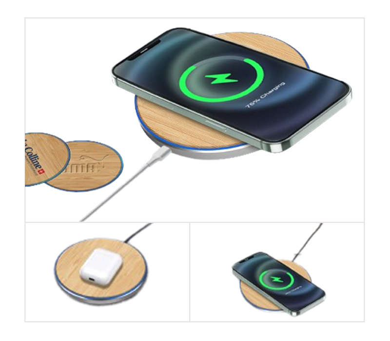 Bamboo Charging Pad, 15W 2