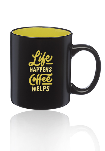 11 oz. Matte Two-Tone Coffee Mugs 2