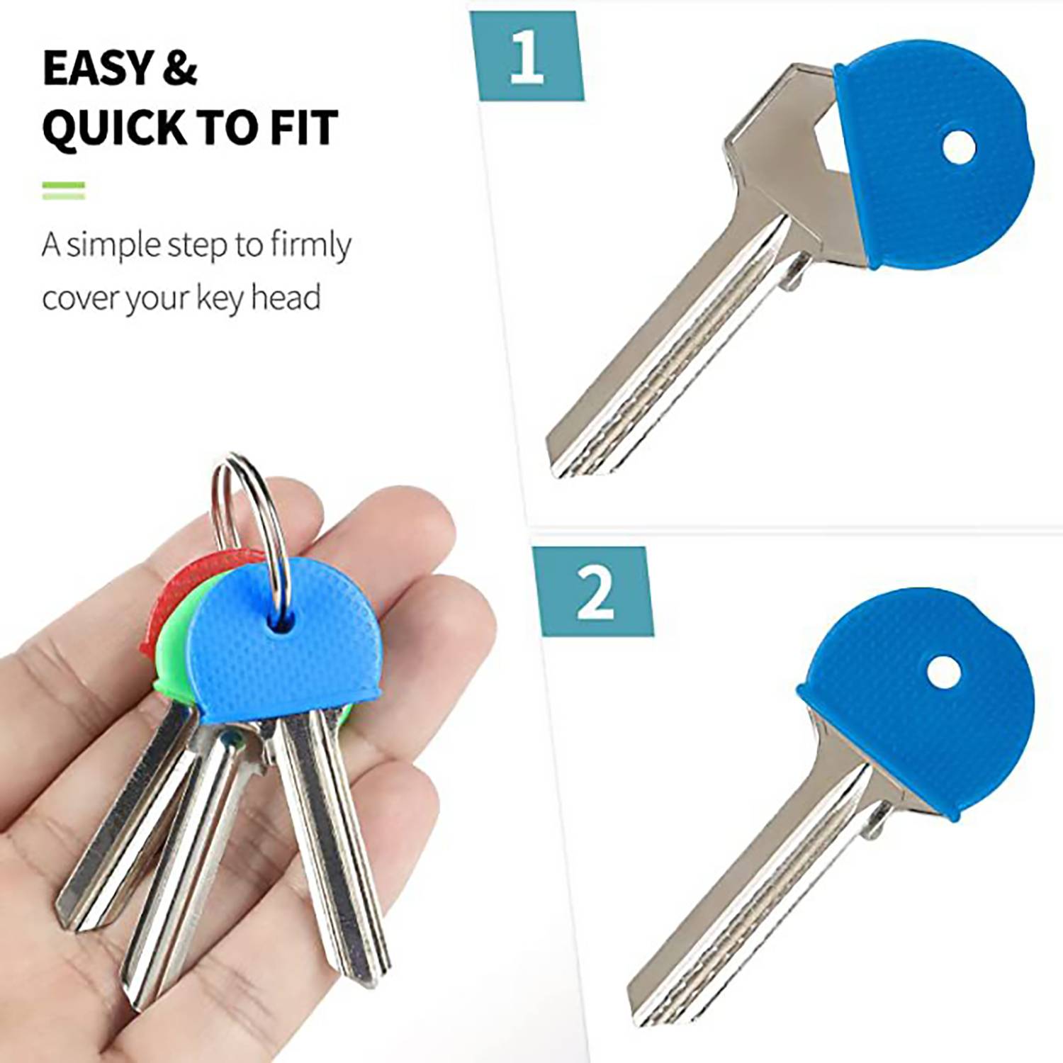 New cross-border colorful key rings of easy identification. 6