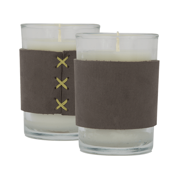 Harper 8 oz. Leather Wrapped Candle 76