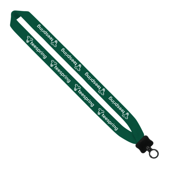 1" Cotton Lanyard with Plastic Clamshell & O-Ring 148
