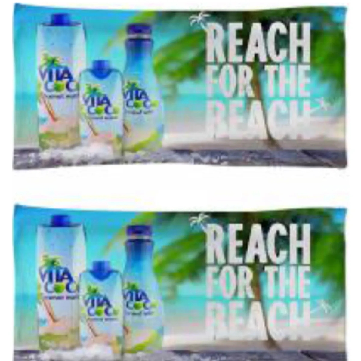 Sublimated Microfiber Terry Beach Towel, 20x40, Front/Back 2
