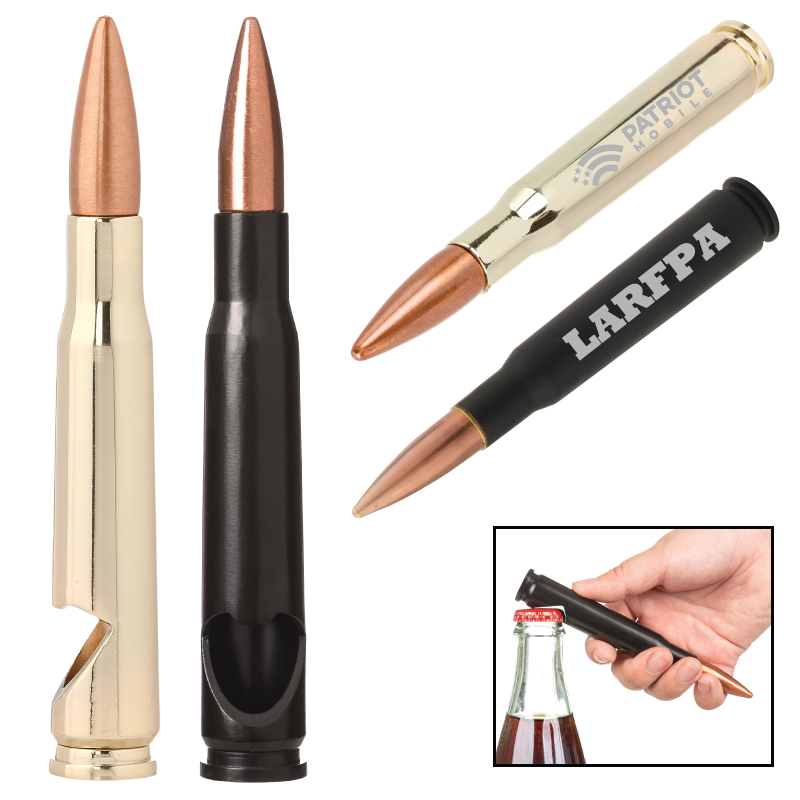 50 Caliber BFG Bullet Bottle Opener, custom bottle opener with logo imprint 1