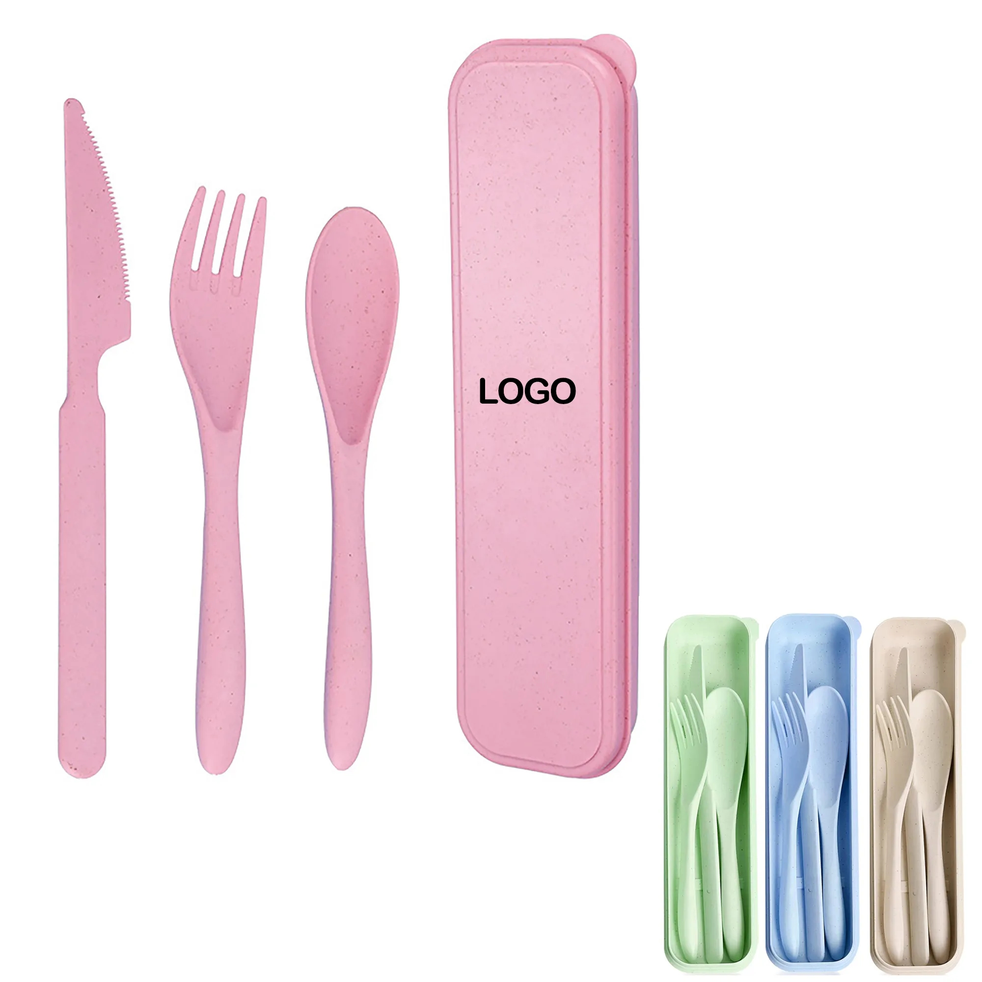3 PCS Cutlery Portable Reusable Flatware Set 2