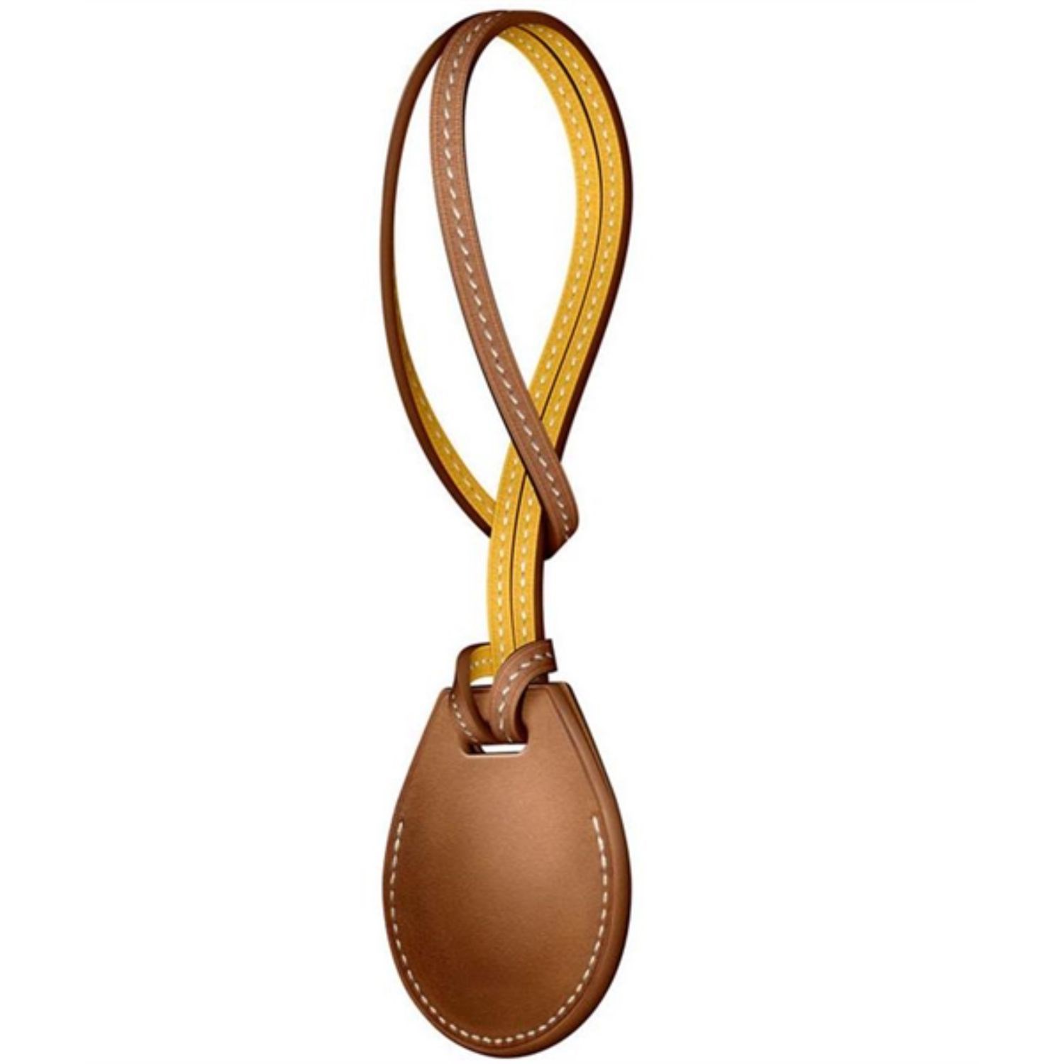 Leather AirTag Holder w/ Loops Custom Airtag Keeper