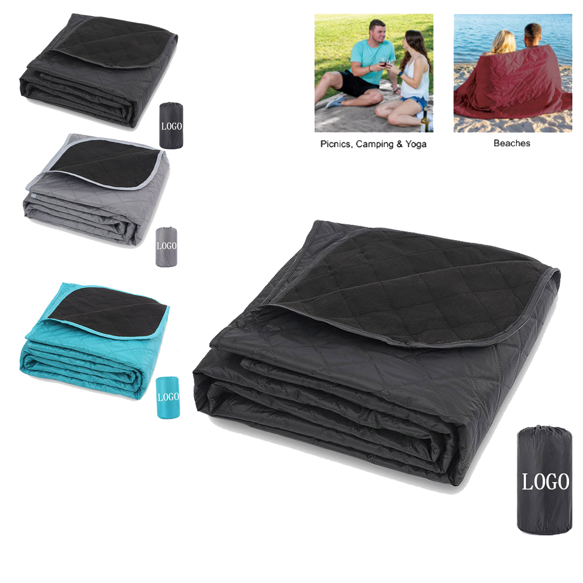 Outdoor Portable Polyester Camping Blanket 2