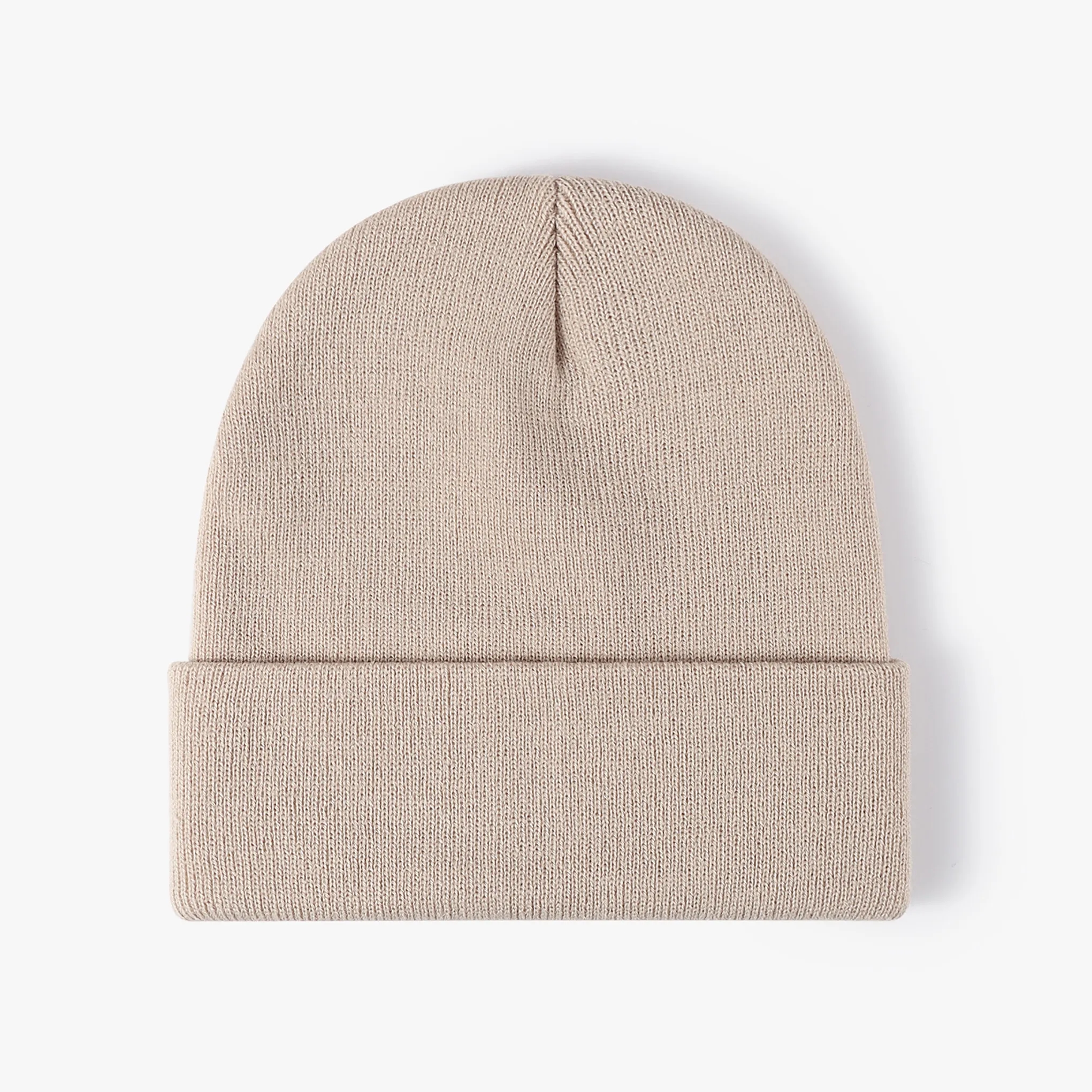 Unisex Acrylic Knit Cuffed Beanie Caps 22