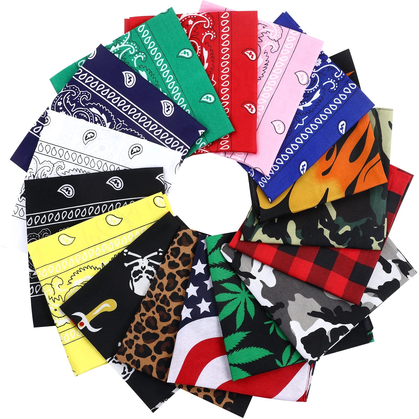 Bandanas Multi-Purpose Multicolor Headbands 4