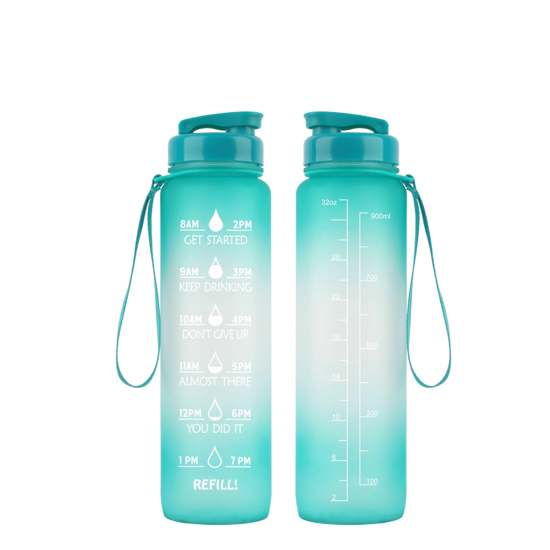32 Oz Motivational Water Bottle With Time Marker 9