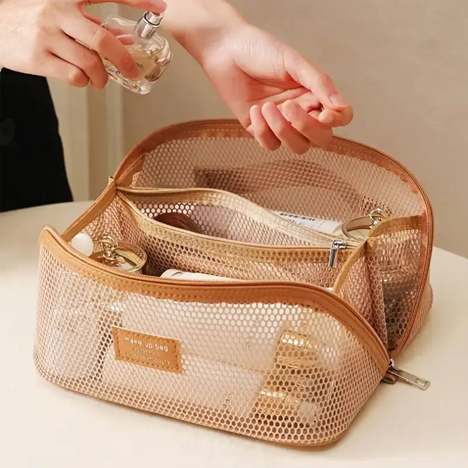 Small Mesh Makeup Bag 3