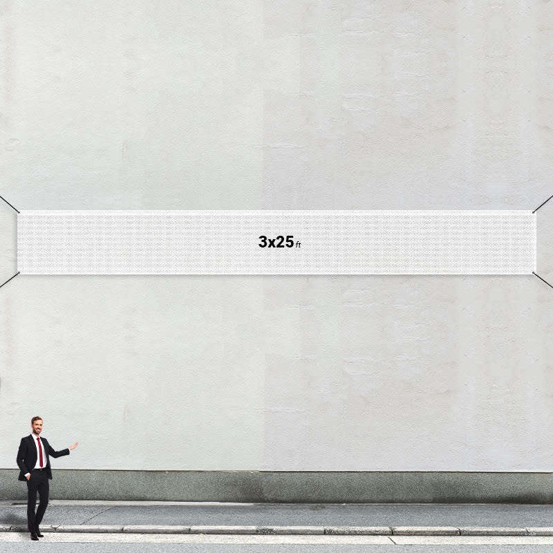 Custom 3' X 25' Mesh Banners 1