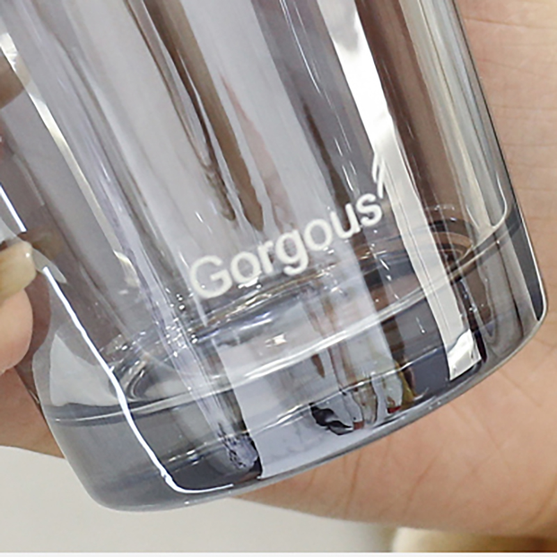2 in 1 Heat Resistant Glass w/ Stainless Steel Straw 13