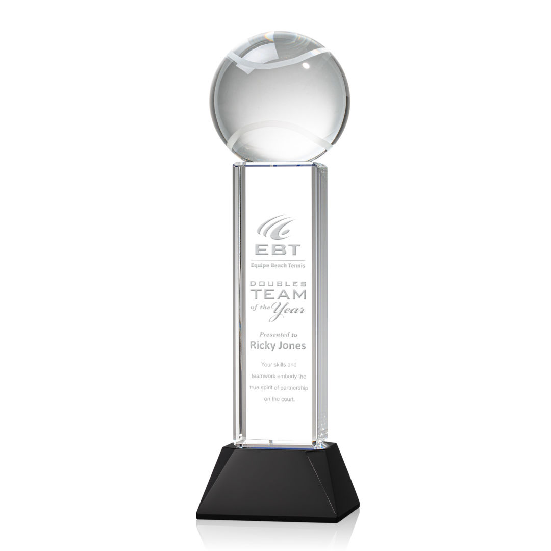 Tennis Ball Award on Stowe Base - Black 14
