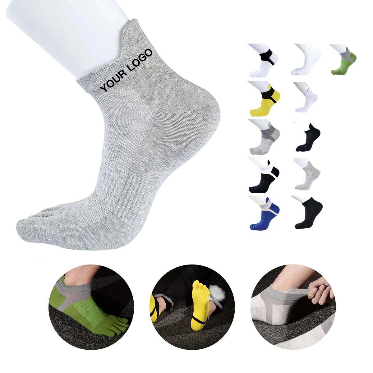 Five Toe Sports Socks with Arch Support 2