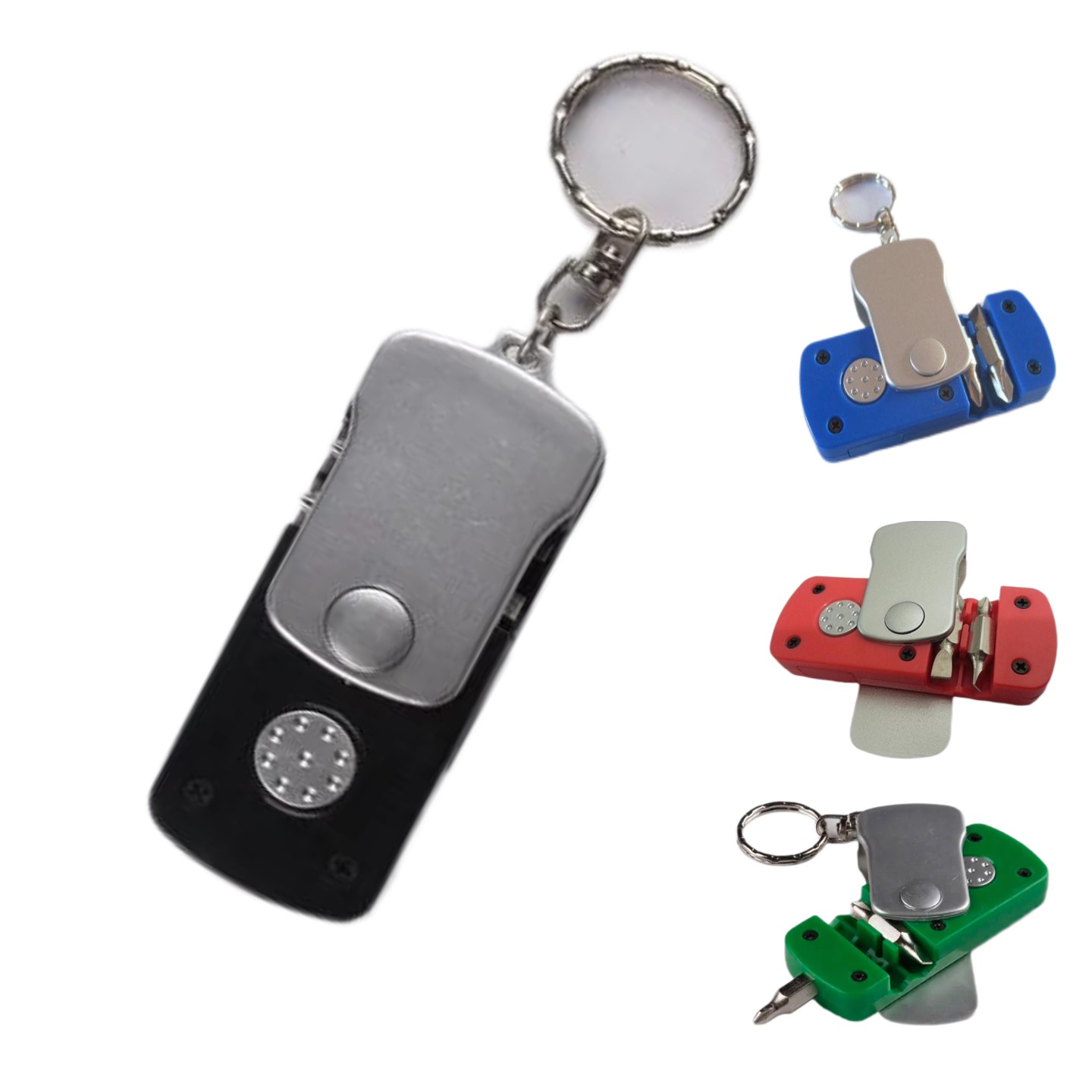 4 In 1 Screwdriver Wth LED Flashlight Keychain 4