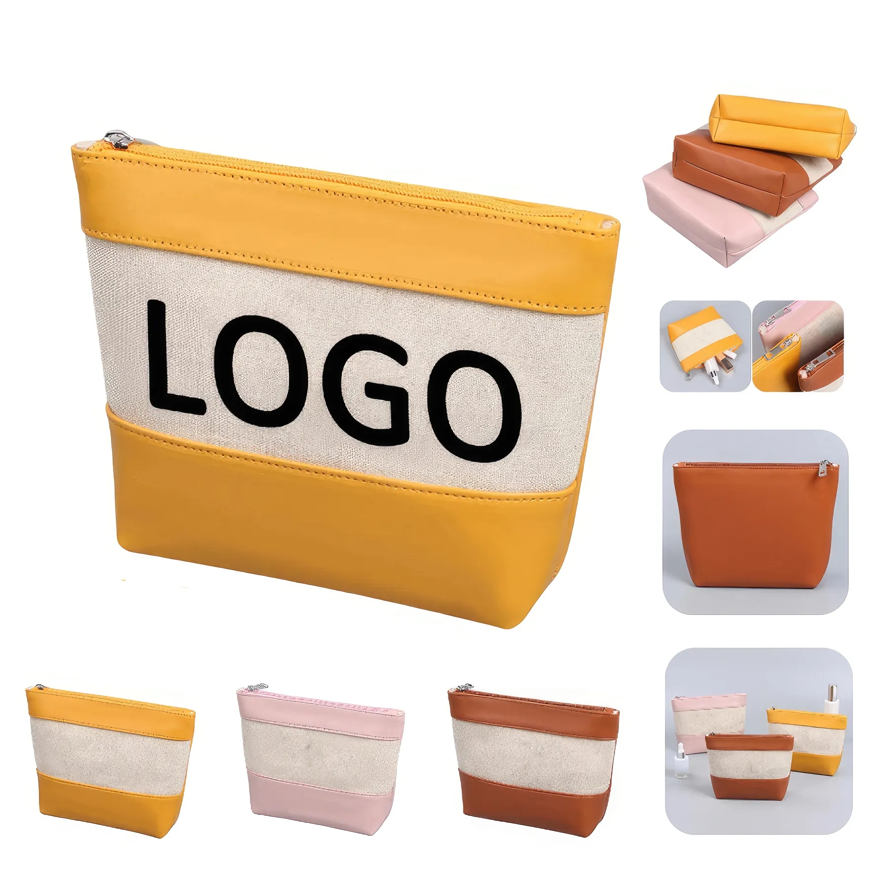Travel Makeup Organizer Pouch & Cosmetic Toiletry Bag 3