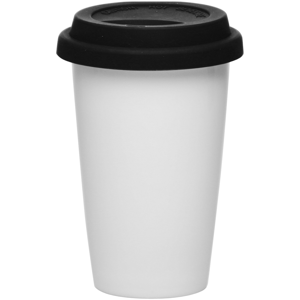 11 oz. Double Wall Ceramic Tumbler with Lid 4