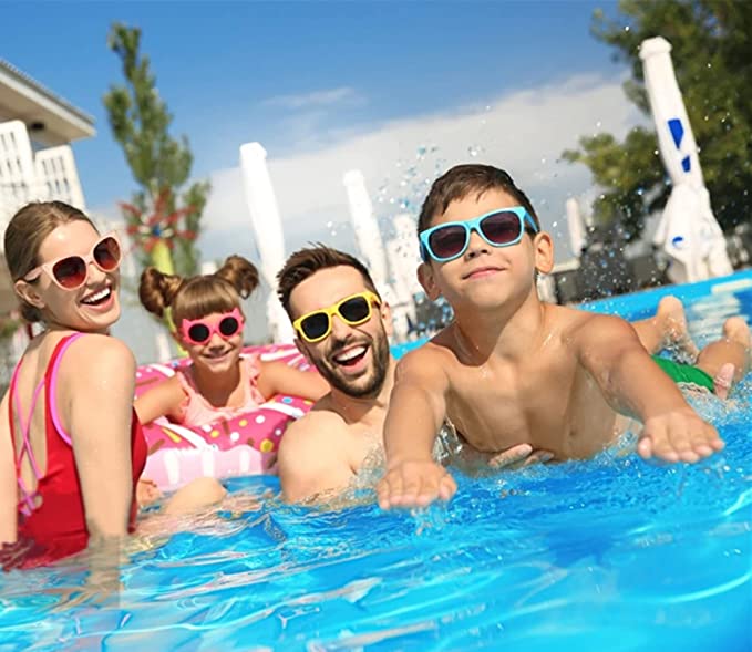 Retro Classic Neon Colors Party Favor Supplies Unisex Sunglasses 19