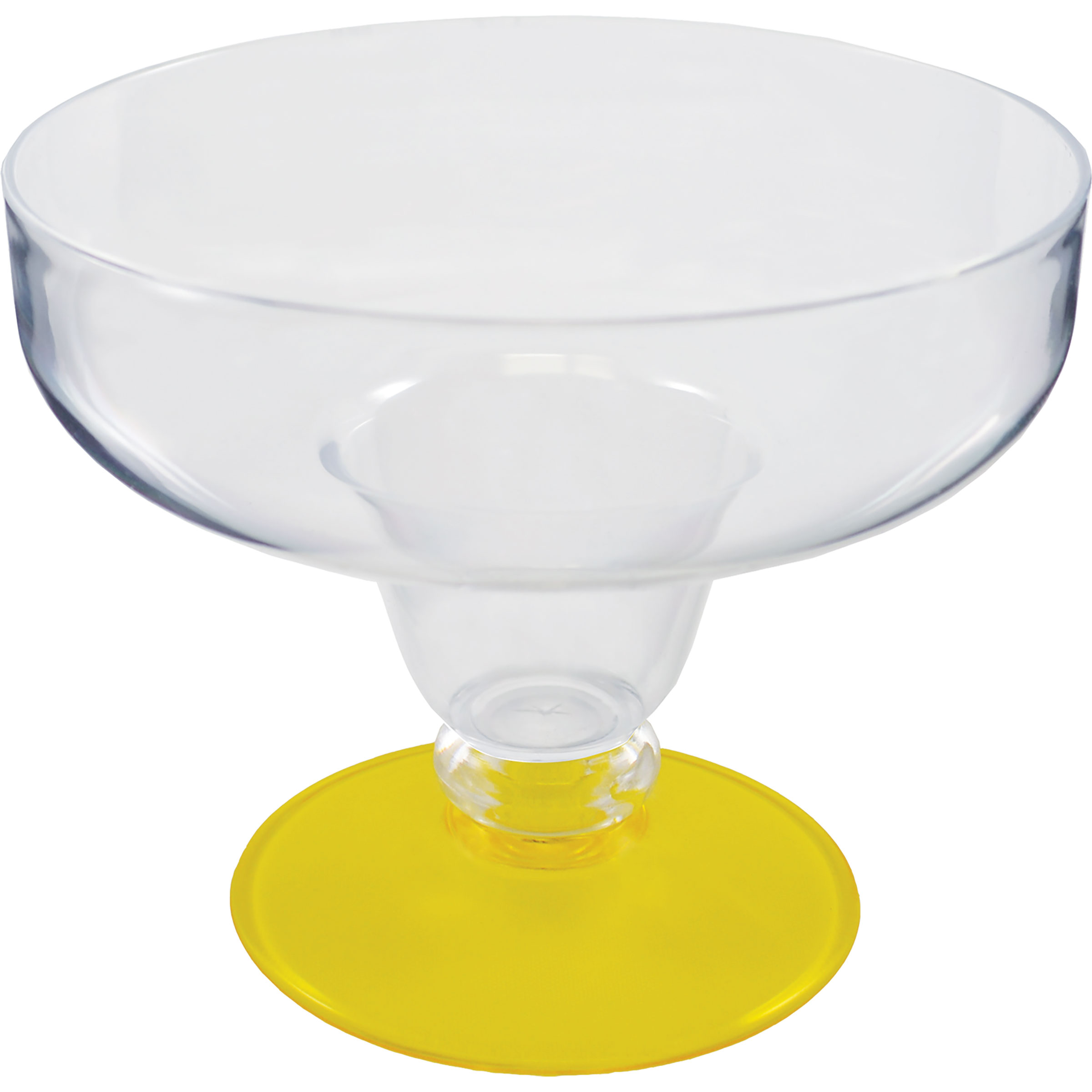 12oz Short Stem Plastic Margarita Glass with Your Choice of Base Color 11