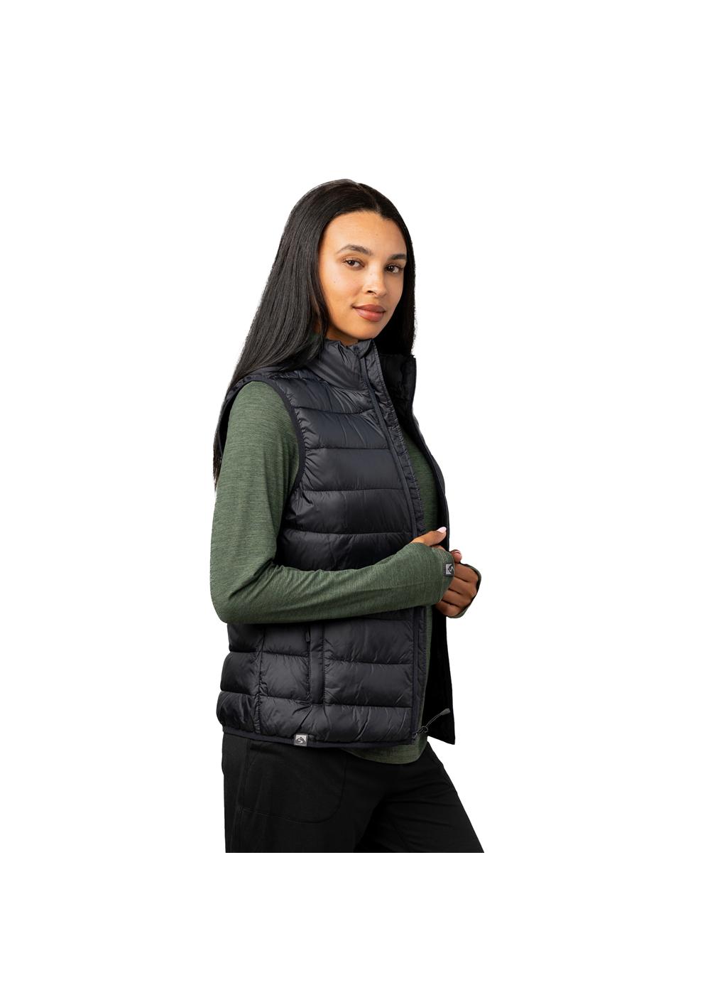 Storm Creek Women's Pacific Puffer 100 GSM Insulated Faux Down Packable Quilted Vest 18