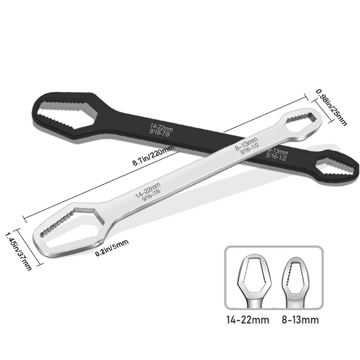 8-22mm Universal Torx Wrench Double-ended 6