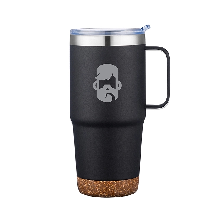 DELAWARE - 24 OZ STAINLESS STEEL TRAVEL MUG WITH CORK BOTTOM 5